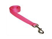 Sassy Dog Wear SOLID PINK MED L 6 ft. Nylon Webbing Dog Leash Pink Medium