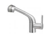 ALFI Trade AB2023 BSS Solid Brushed Stainless Steel Pull Out Single Hole Kitchen Faucet