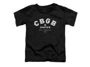 Trevco Cbgb Classic Logo Short Sleeve Toddler Tee Black Medium 3T
