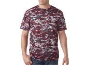 Badger 4180 Adult Digital Tee Maroon Digital Extra Large