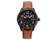 3H Italia 3H04 Quartz Watch Black With Brown Numerals