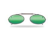 Flying Fisherman 7507AM Action Angler Clip On Small Oval Shape With Amber Green Mirror Lenses