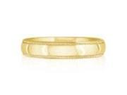 SuperJeweler LCF330 14 Y z7 14 Karat Yellow Gold 3Mm Comfort Fit Milgrain Wedding Band Size 7