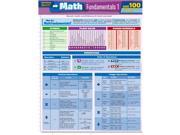 BarCharts 9781423217374 Math Fundamentals 1 Quizzer Quickstudy Easel