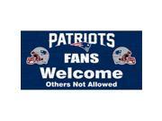 Fan Creations N0617 New England Patriots Fans Welcome Sign