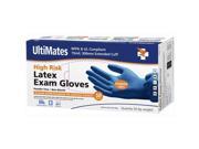 CareMates 05345080 50 Count 15 mil High Risk Latex Gloves Powder Free XXLarge Case Of 10
