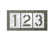 CH Hanson 70383 Number Kit 18 Pieces 4 X 3.75 In. Curb Stencil