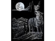 Royal Langnickel SILF33 Engraving Art Set Silver Wolf Moon