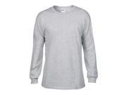 Anvil 784 Adult Midweight Long Sleeve Tee Heather Grey Small
