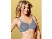 Morning Fog Lilyette Tailored Minimizer Bra With Lace Trim Size 42D