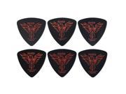 Clayton BRT126 12 Raven Rounded Triangle Guitar Picks Black 1.26 mm 12 Pieces
