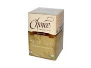 Choice Organic Teas 849091 Choice Organic Teas White Tea 16 Tea Bags Case of 6