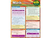 BarCharts 9781423221586 Math Common Core 4Th Grade Quickstudy Easel