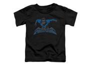 Trevco Batman Wing Of The Night Short Sleeve Toddler Tee Black Large 4T