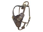 Viper V3001 6 24 33 N x 32 41 G in. Invader Leather Working Dog Harness Brown