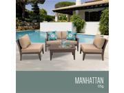TKC Manhattan 5 Piece Outdoor Wicker Patio Furniture Set