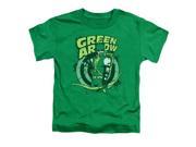 Trevco Dc On Target Short Sleeve Toddler Tee Kelly Green Large 4T