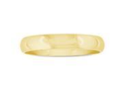 SuperJeweler 1R 4019 14YG z8.5 Comfort Fit 4Mm 14K Yellow Gold Ladies And Mens Wedding Band Size 8.5