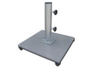 Greencorner B23 T12 WHS50 Powder Coated Steel Base Umbrella Stand with Wheels Grey