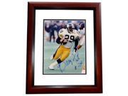 8 x 10 in. Barry Foster Autographed Pittsburgh Steelers Photo Mahogany Custom Frame