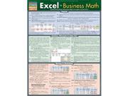 BarCharts 9781423220145 Excel For Business Math Quickstudy Easel