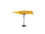 Greencorner SQ1010QS2013 Mahogany Umbrella Sunflower Yellow 10 x 10 ft.