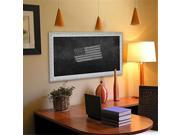 Rayne Mirrors B3936.5 72.5 American Made French Victorian White Blackboard Chalkboard 42 x 78 in.