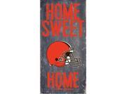 Cleveland Browns Wood Sign Home Sweet Home 6 x12