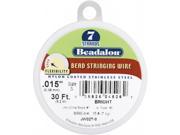 Beadalon JW02 T 0 Stringing Wire 7 Strand .015 .38mm Diameter 30ft Pkg
