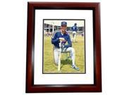 8 x 10 in. Dave Magadan Autographed New York Mets Photo Mahogany Custom Frame