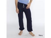 American Apparel 5450 Unisex California Fleece Slim Fit Pant Navy Medium