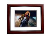 8 x 10 in. Vince Neil Autographed Motley Crue Concert Photo Mahogany Custom Frame