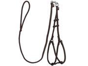 Dogline M8011 6 48 L x 0.25 W in. Extra Small Comfort Microfiber Round Step In Harness Brown