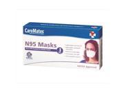 CareMates 03710420 N 95 NIOSH Masks 3 Flat Fold Case Of 25