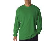 Badger 4104 Adult B Core Long Sleeve Performance T Shirt Kelly Green 2XL