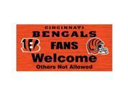 Fan Creations N0617 Cincinnati Bengals Fans Welcome Sign