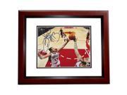 8 x 10 in. Joakim Noah Autographed Chicago Bulls Photo Mahogany Custom Frame