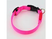 Sassy Dog Wear LED FLASHING PINK2 C LED Flashing Dog Collar Pink Small