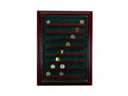 Perfect Cases PC 64COINCB C 6 Graded Card Cabinet Style Display Case Cherry