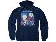 Trevco Boop Moonlight Adult Pull Over Hoodie Navy Extra Large