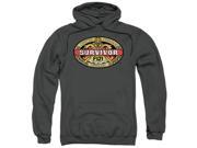 Trevco Survivor Fiji Adult Pull Over Hoodie Charcoal Extra Large