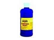 School Smart Non Toxic Multi Purpose Liquid Tempera Paint 1 Pint Blue