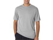 Badger 4120 Adult B Core Short Sleeve Performance Tee Silver 4XL