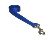 Sassy Dog Wear SOLID BLUE MED L 6 ft. Nylon Webbing Dog Leash Blue Medium