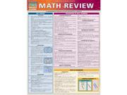 BarCharts 9781423218715 Math Review Quickstudy Easel