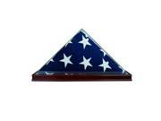 Perfect Cases TTFLG3x5 C 3 x 5 ft. Table Top Flag Display Case Cherry
