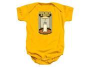 Trevco Star Trek Bottle Beam Up Infant Snapsuit Gold Medium 12 Mos