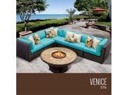 TKC Venice 7 Piece Outdoor Wicker Patio Furniture Set