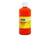 School Smart Non Toxic Multi Purpose Liquid Tempera Paint 1 Pint Orange