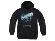 Trevco The Hobbit A Journey Youth Pull Over Hoodie Black Large